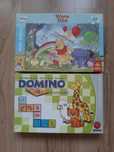 Puzzle, domino dziecięce, edukacyjna gra, zwierzątka, Kubuś Puchatek