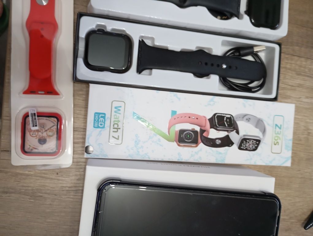 Huawei  telemóvel e i pad relógio