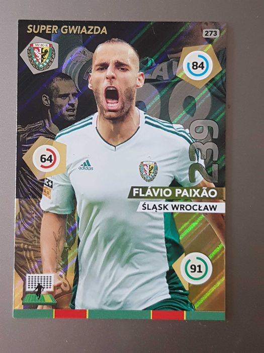 Panini Ekstraklasa 2015 Super Gwiazda KARTA rare Śląsk Wrocław PAIXAO
