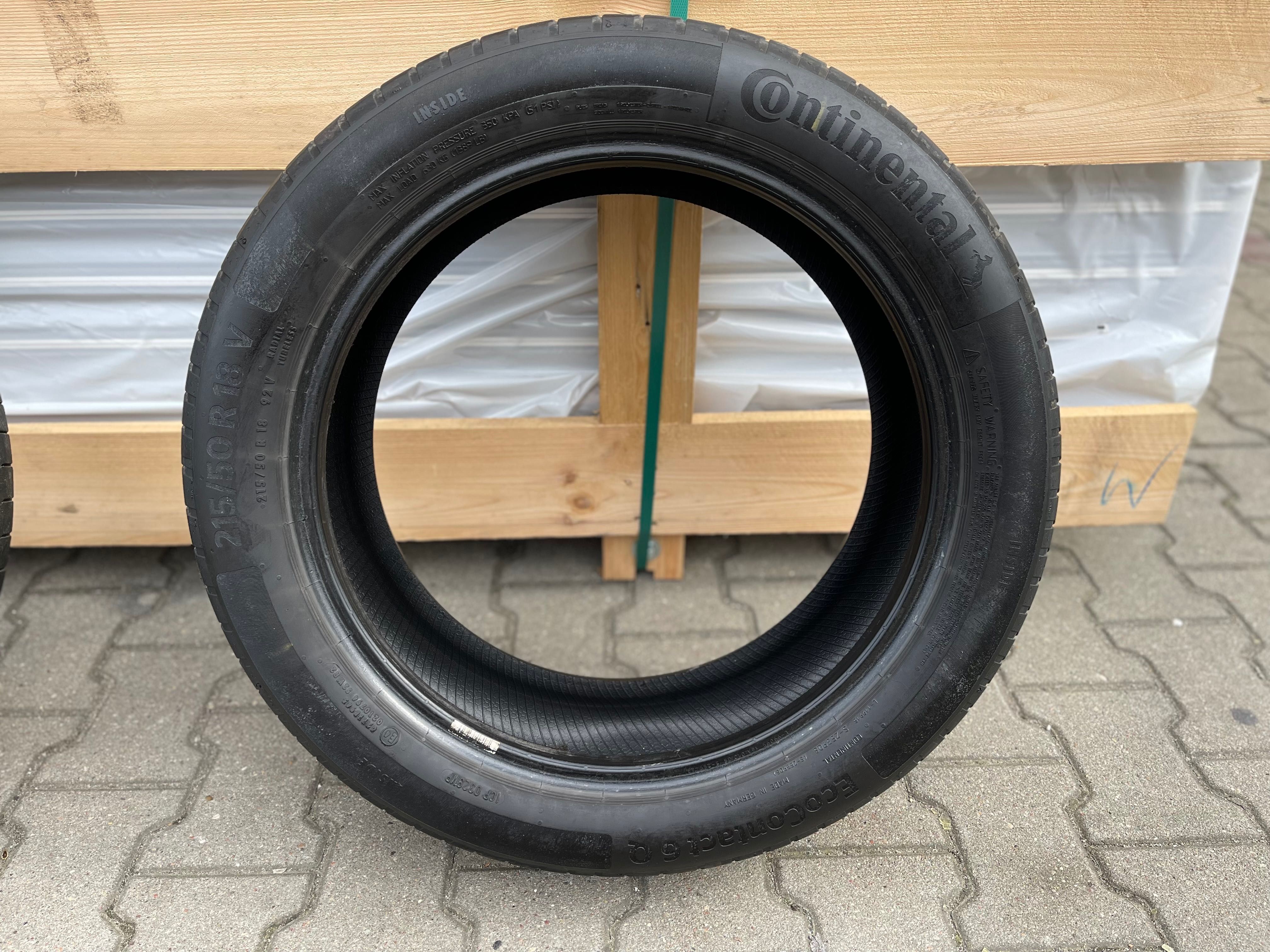 Sprzedam opony letnie Continental 215/50 R18 4szt rok 20