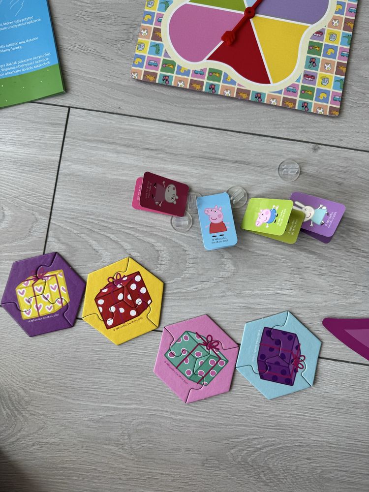 Trefl Peppa party time gra planszowa dla dzieci zabawka edukacyjna