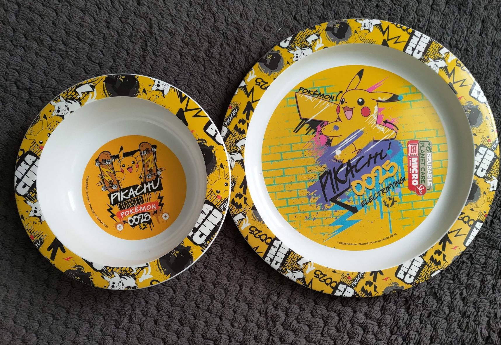 Stor Pokemon Pikachu zestaw talerz i miseczka do mikrofali