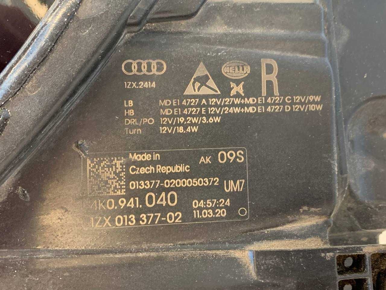 Lampa Reflektor PRAWA/LEWA AUDI A6 C8 po 2018r Full Led Matrix EU