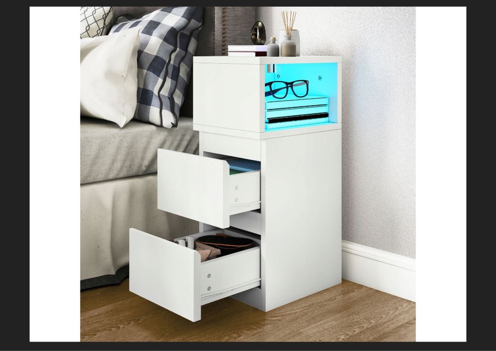 Dwie szafki nocne z ledami