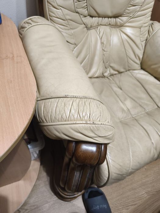 Крісло натуральна шкіра