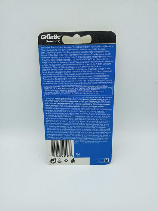 Wkłady do maszynki Gilette Sensor 3 8szt.