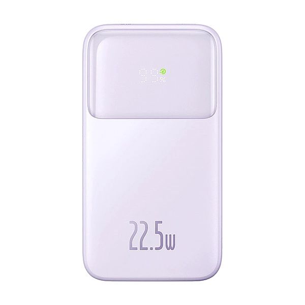 Powerbank Baseus Comet Series z wyświetlaczem 10000mAh 22.5W - fioleto