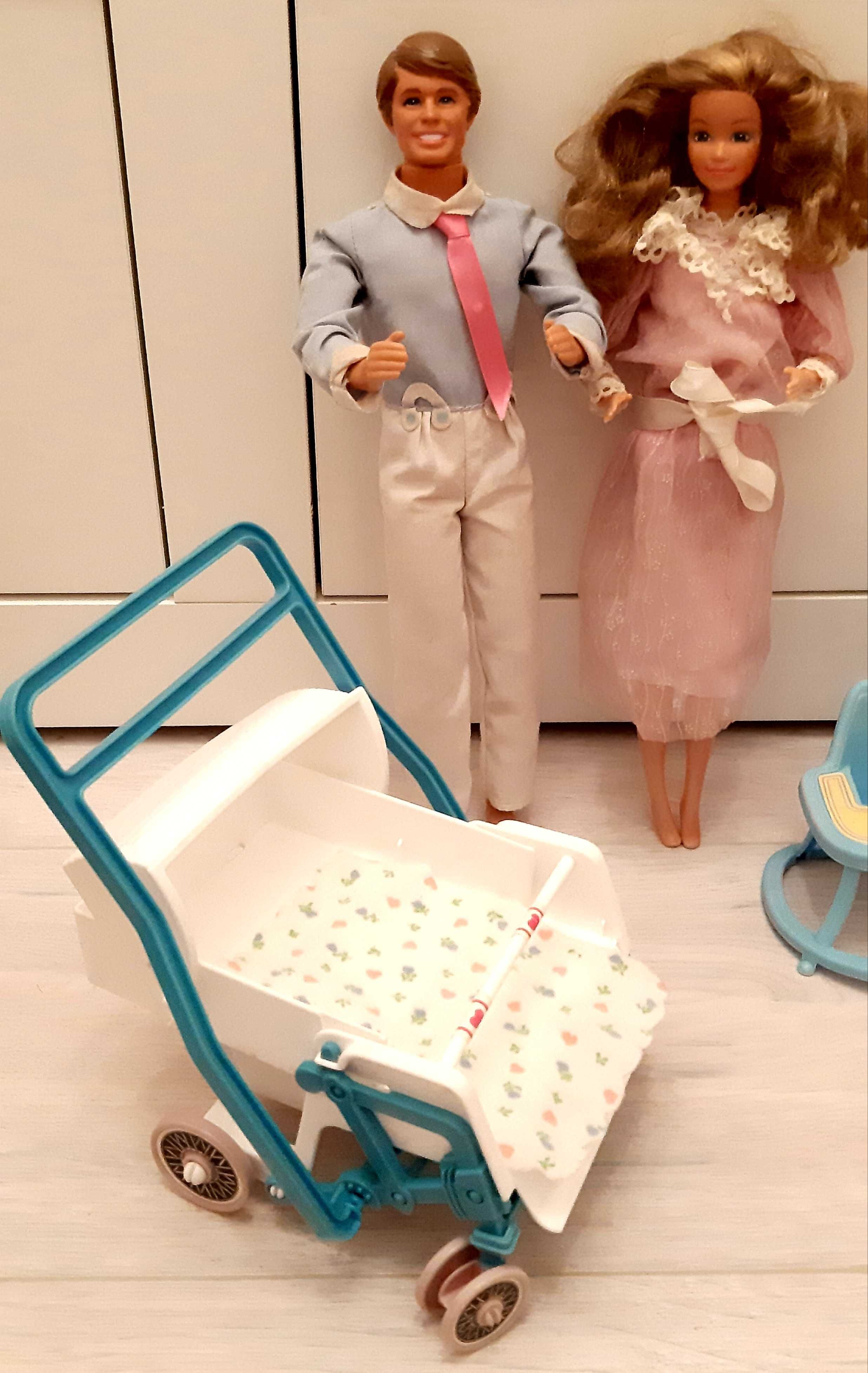 Heart Family Mattel Ken Barbie wózek akcesoria vintage