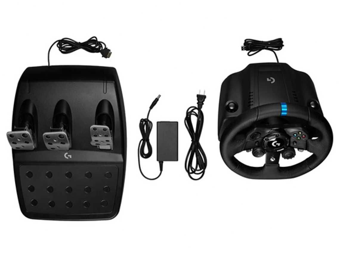 Volante + Pedais LOGITECH G923 (Multiplataforma - Preto)