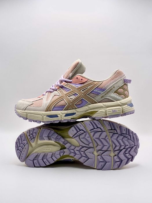 Кросівки жіночі спортивні асікс кахана рожеві бежеві asics gel kahana