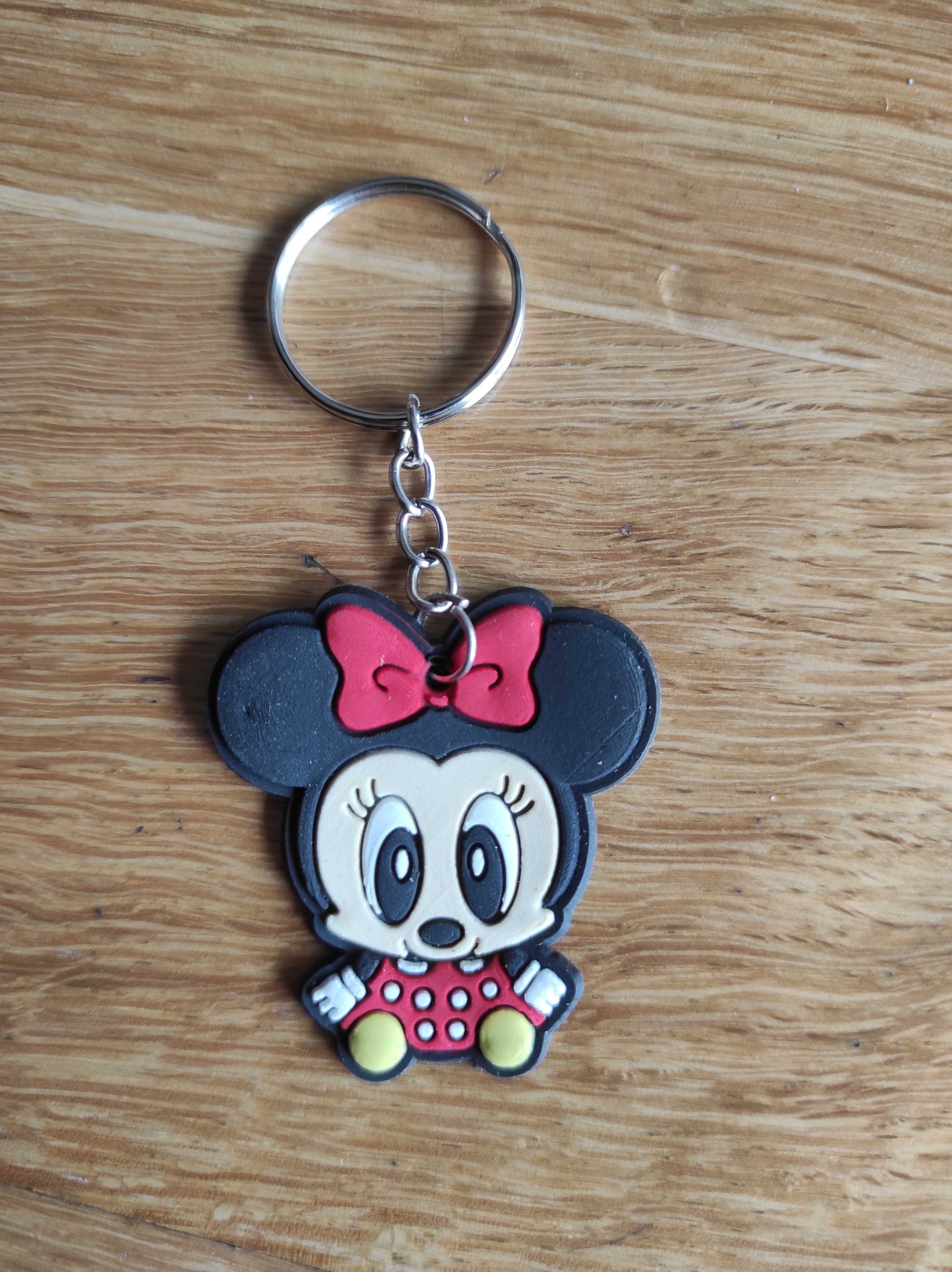 Porta-chaves da Minnie em silicone