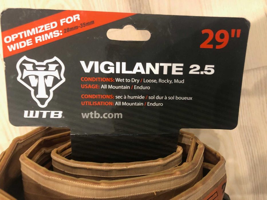 Opona rowerowa WTB VIGILANTE 29x2.5 TAN Brązowa Light fast Rolling