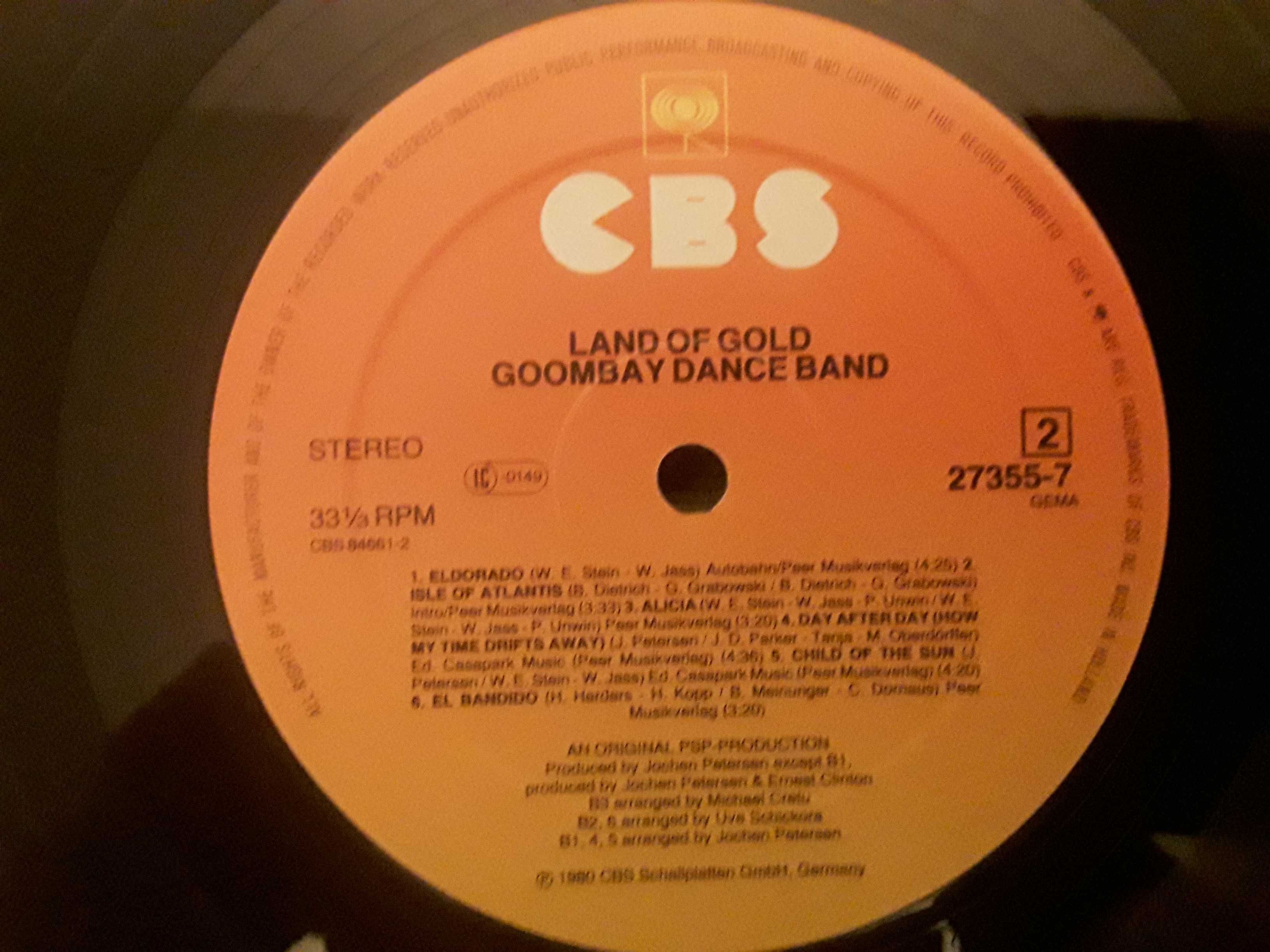 Виниловая пластинка Goombay Dance Band  Land Of Gold  1980 г.