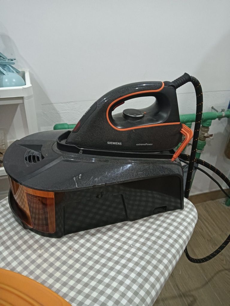 Ferro a caldeira a funcionar