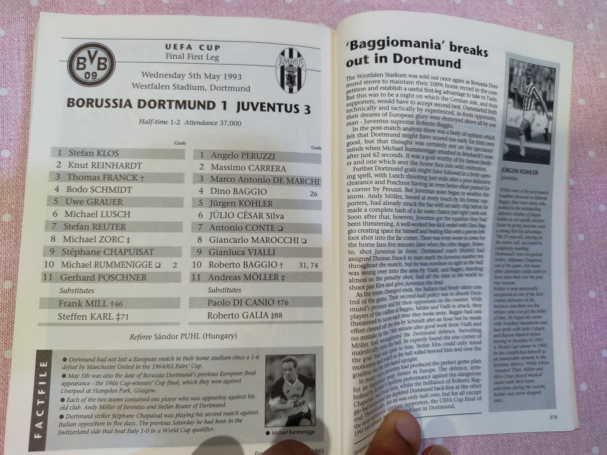 Livro European cups review 1993