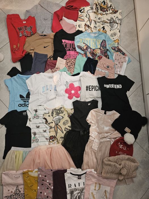 Mega paka ubranek dla dziewczynki 116/122