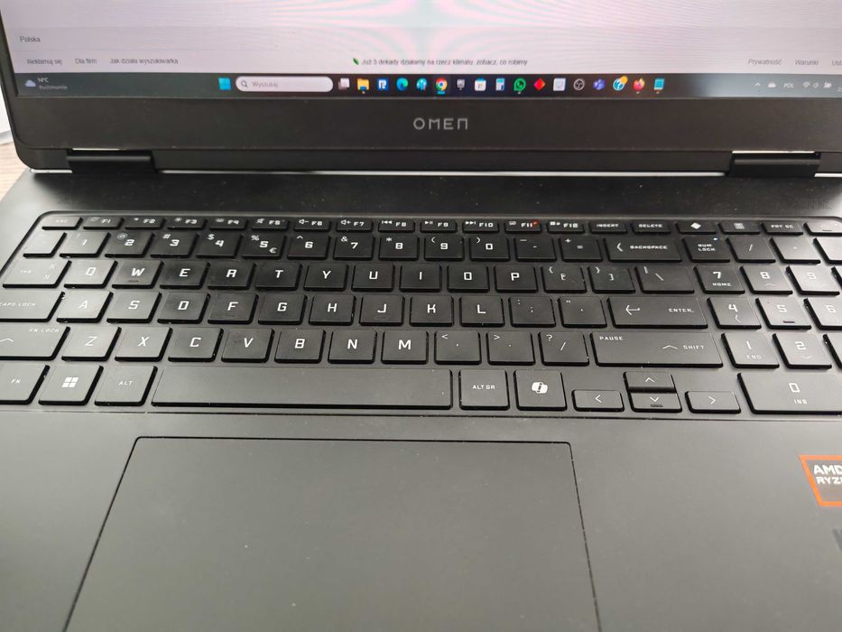 Laptop HPOmen17|R5-8645HS|144Hz|32GB|1TB|RTX4060|GWAR-06.2027|Jak|Nowy