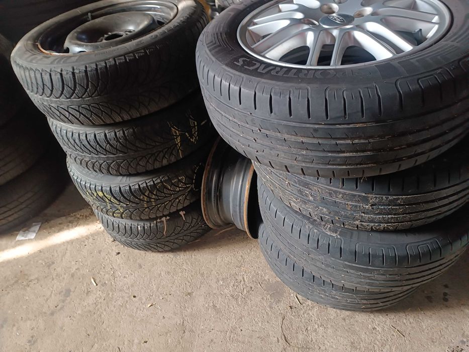 Koła felgi aluminiowe stal 14 i 15 4×108 r15 opony letnie 195/60 15