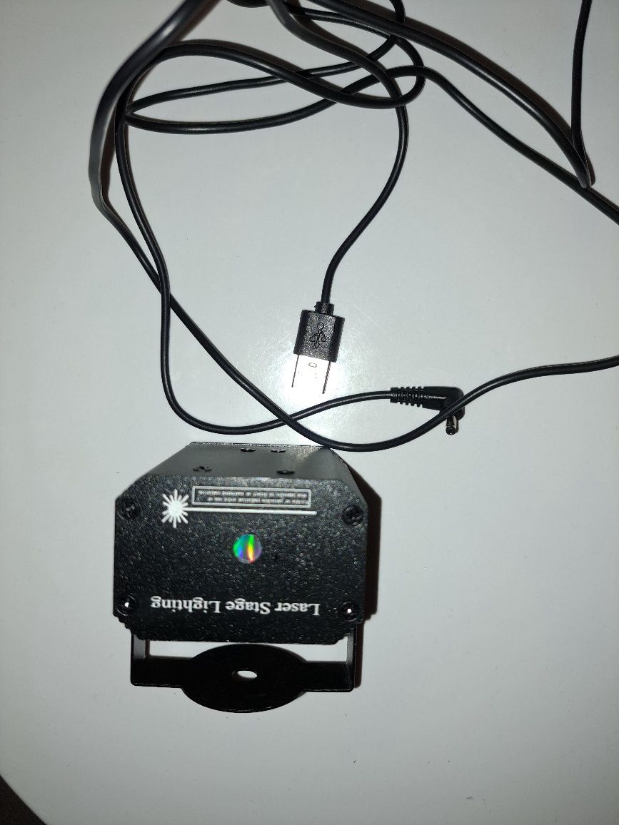 Laser dyskotekowy kolorowy mini dyskoteka dj na imprezę
