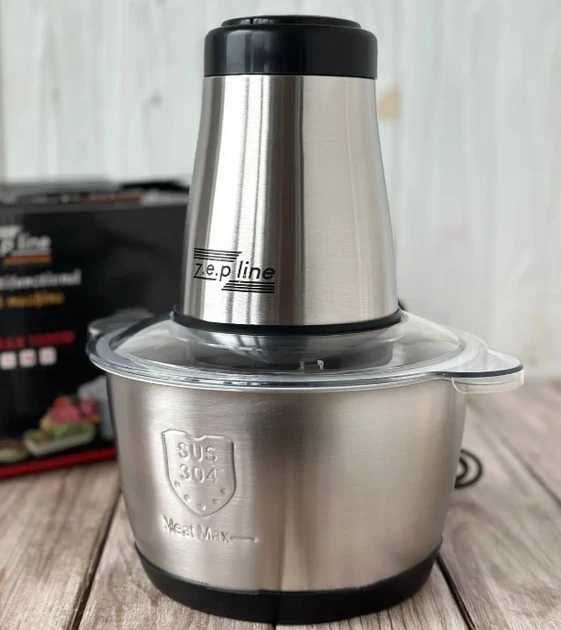 Потужний блендер-подрібнювач Zepline ZP-051 з металевою чашею, 1500Вт