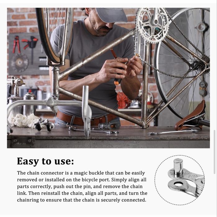 Conjunto de Reparação de Corrente de Bicicleta