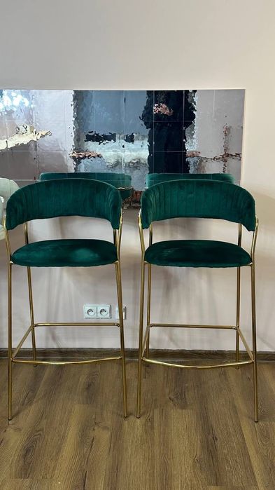 LUX Hoker barowy Welurowy 2szt