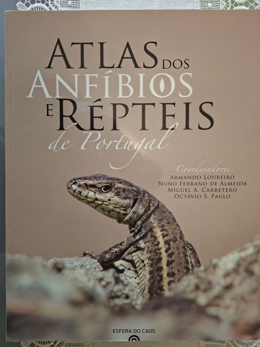 Livro: ATLAS Dos ANFÍBIOS e RÉPTEIS de Portugal