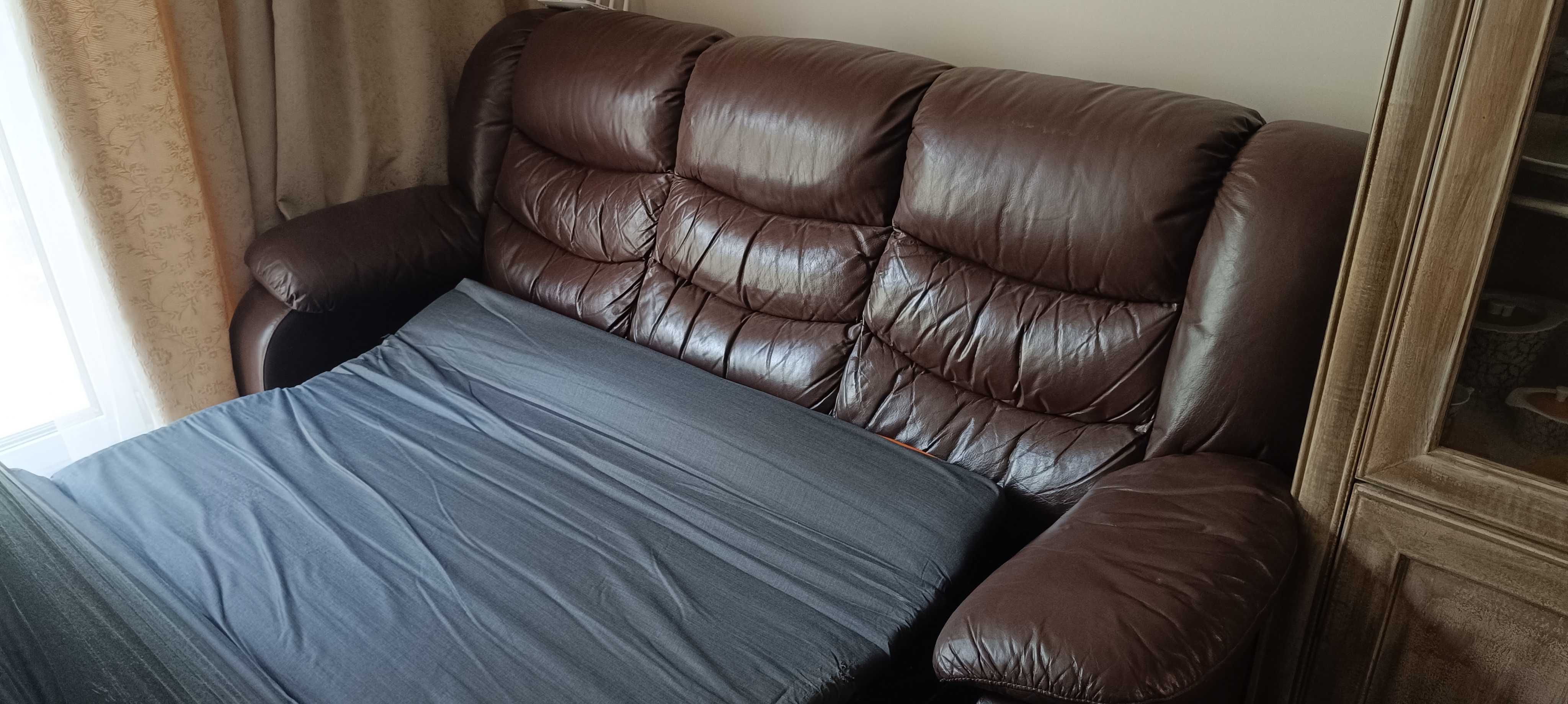 Sofa 3 os skórzana