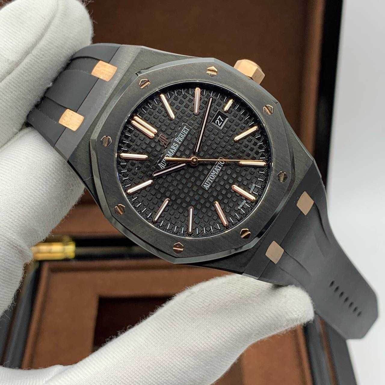 Audemars Piguet Royal Oak чорне/рожеве золото