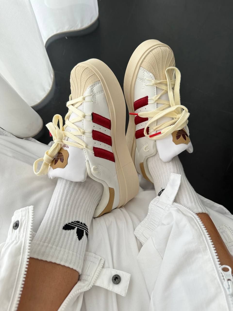 Жіночі кросівки Adidas superstar bonega strawberry cream р36-40