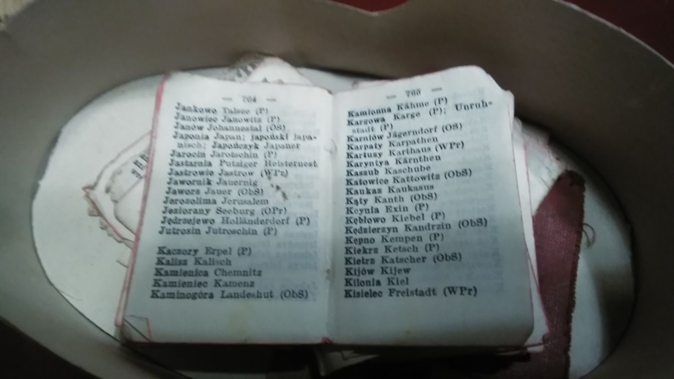 Słownik polsko-niemiecki liliput. Zabytek. XIX w.