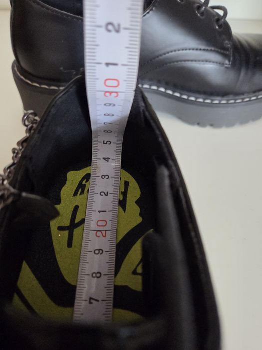 Martensy 38 Czarne półbuty