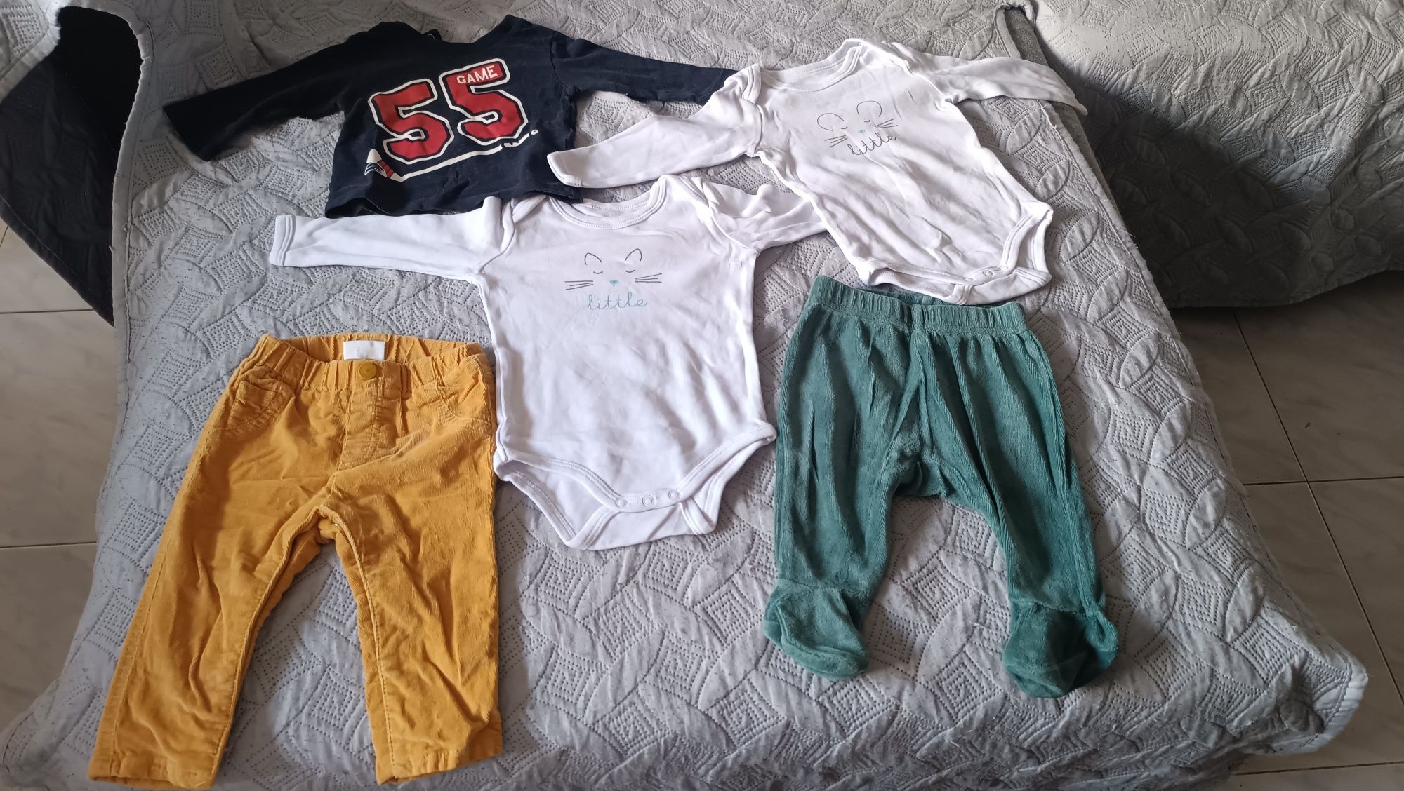 Roupa de menino dos 0 aos 6 meses