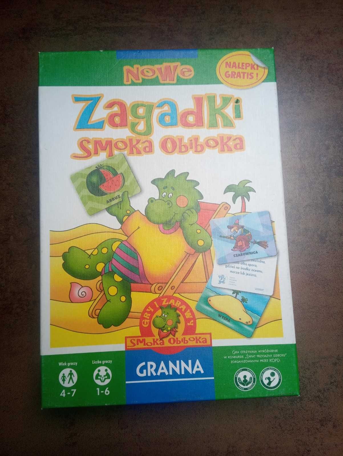 Gra edukacyjna - Nowe Zagadki Smoka Obiboka - GRANNA - jak nowa