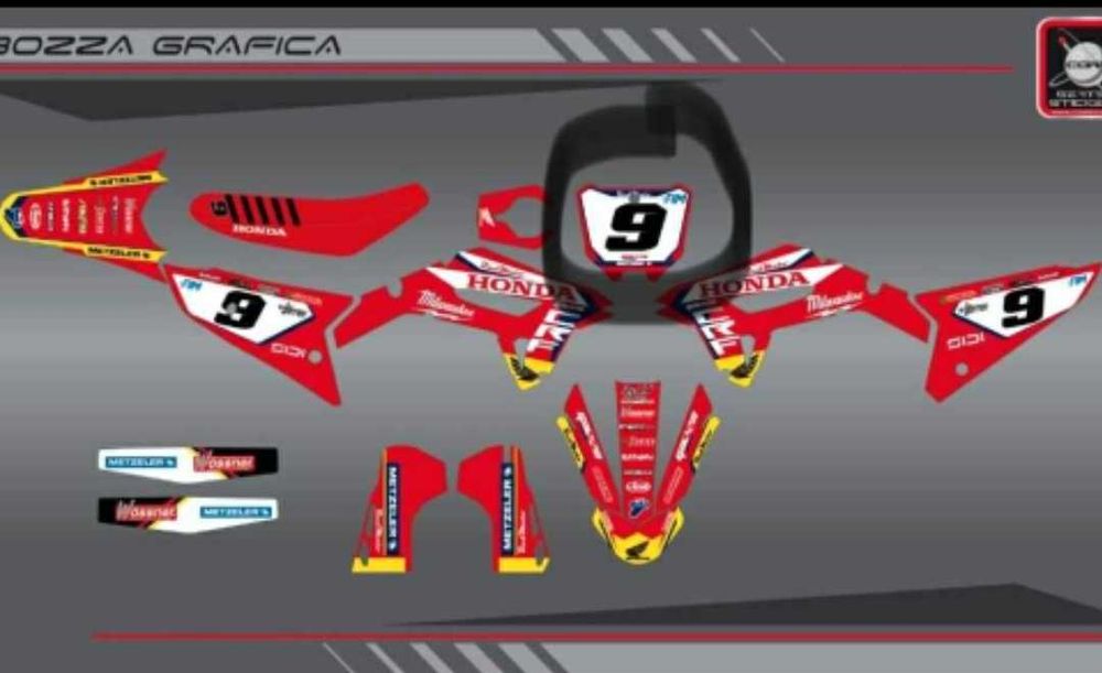 Kit de autocolantes + capa de banco