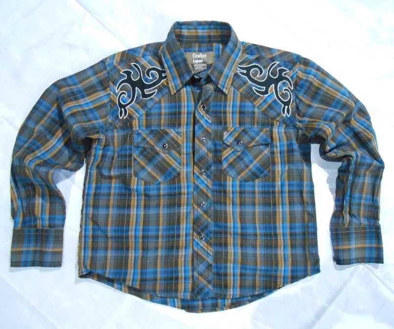 М 6-7 США Ковбойская рубашка Cowboy Legend на кнопках в стиле вестерн