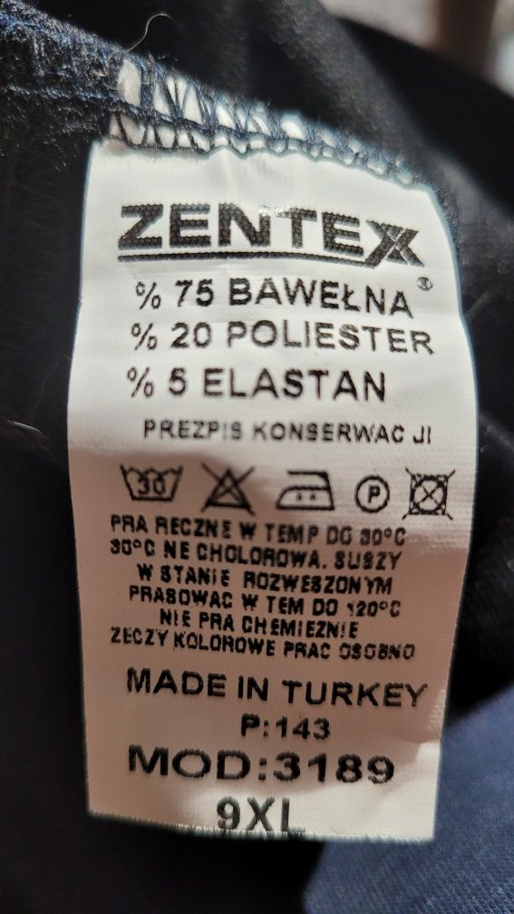 Spodnie Zentex Porządne Wygodne  Granat R. 58 Nowe