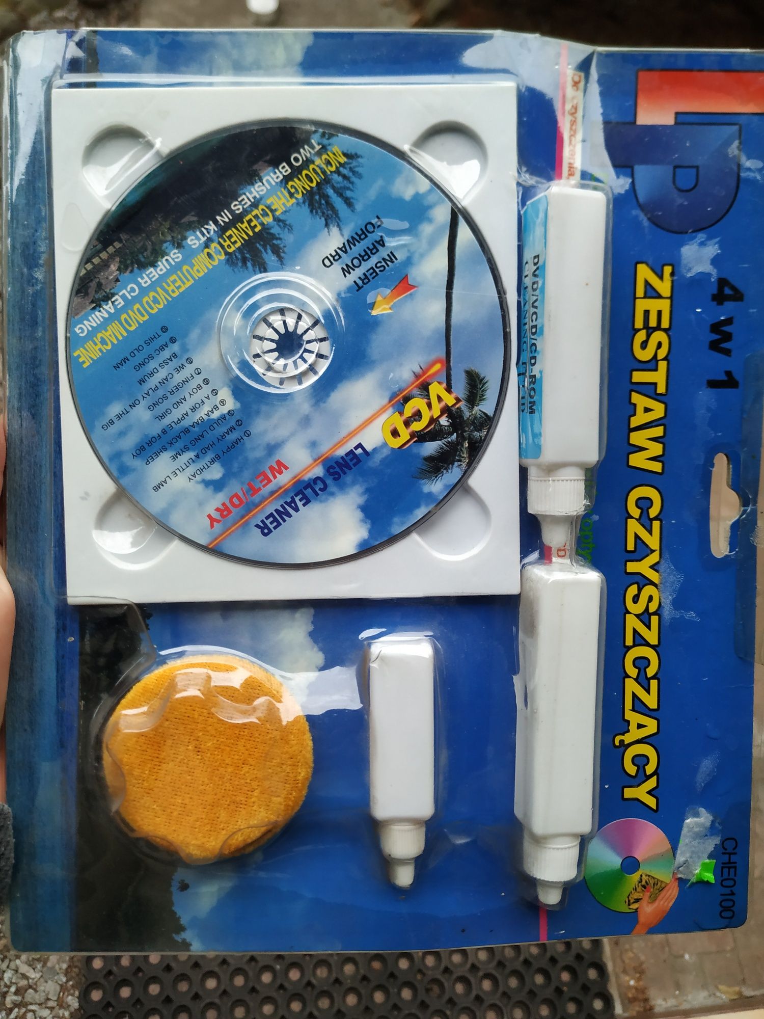 Zestaw czyszczący płyty CD i DVD