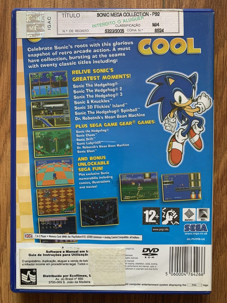 PS2 - Sonic Mega Collection Plus