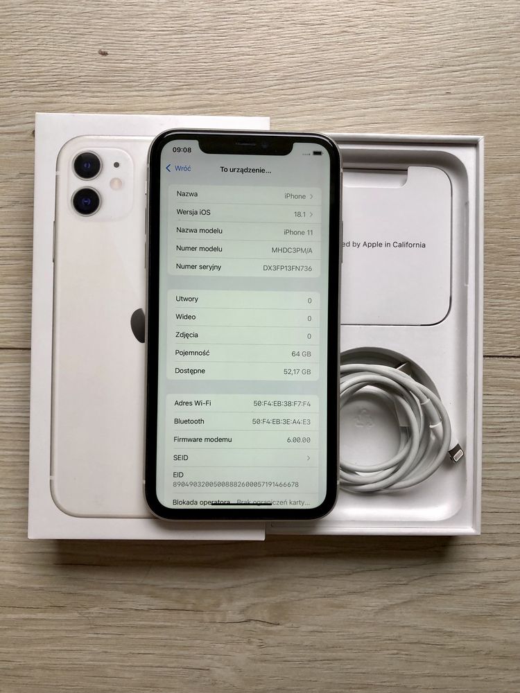 iPhone 11   100% Sprawny w perfekcyjnym Stanie
