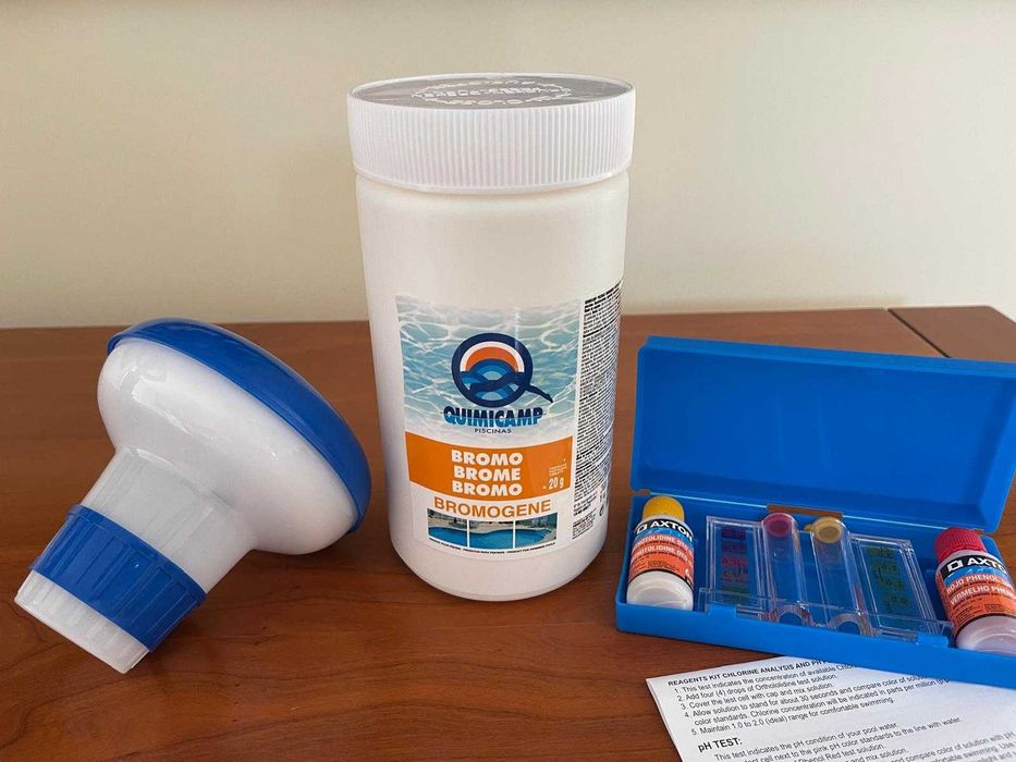 Piscina e SPA - Análise Cloro e PH, Difusor Flutuante e Cloro