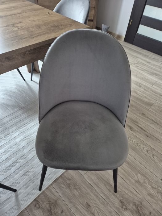 Krzesła 6 szt szare        .
