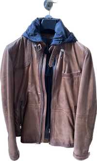 Blusao pele original Massimo Dutti