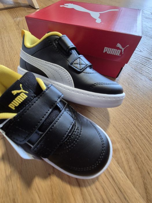 Buty sportowe Puma Courtflex v2 V Inf czarne, 25, nowe, sneakersy