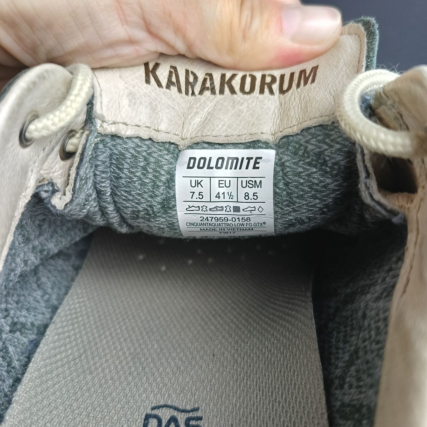 Dolomite Karakorum Gore-tex  Vibram trekkingowe męskie r. 41,5