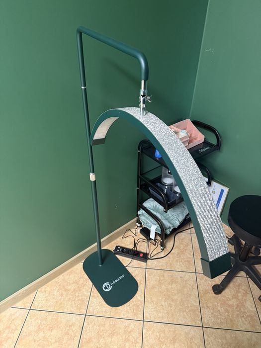 Lampa zielona icoucou do przedlużania rzęs z cyrkoniami