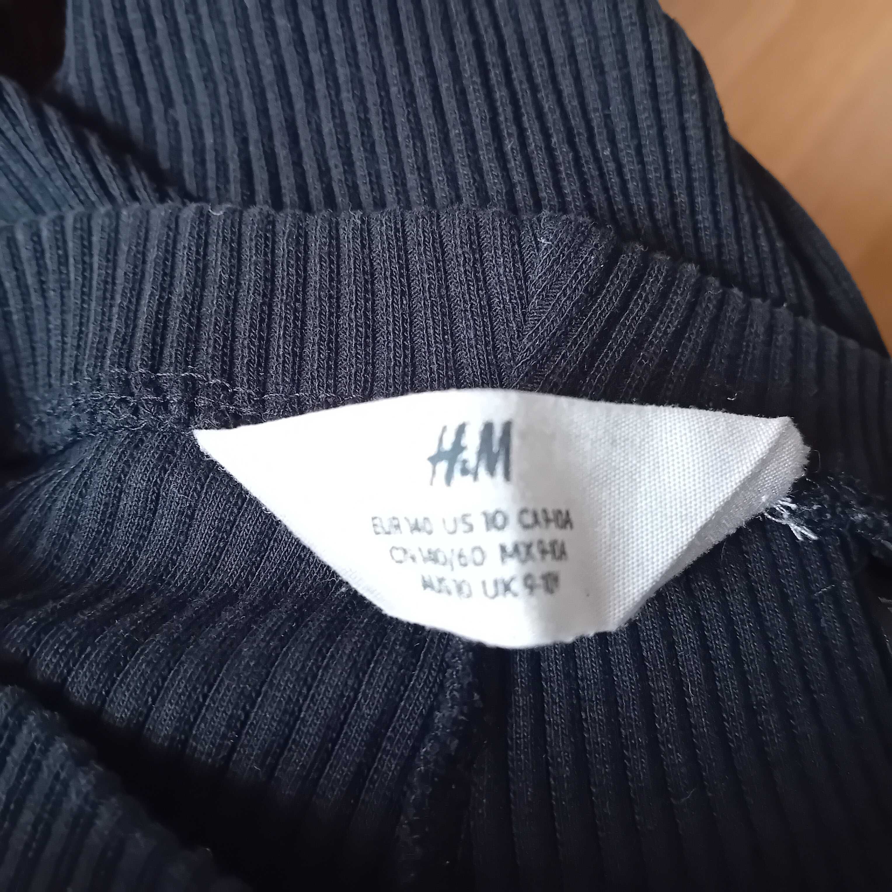 Getry czarne legginsy H&M