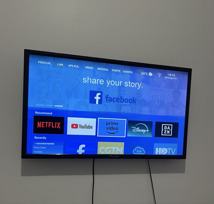 Smart TV 43 polegadas a funcionar!