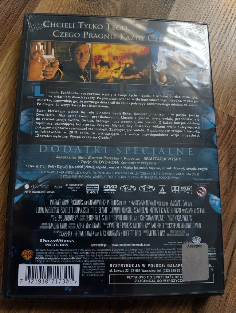 Wyspa DVD Nowa folia fabryczna Scarlett Johansson