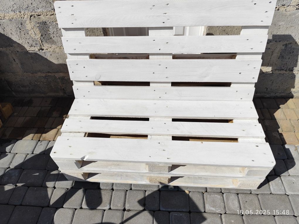 Stół z szyba kanapa z palet Ikea długość 120 x 80 cm, szer 80 wys.78